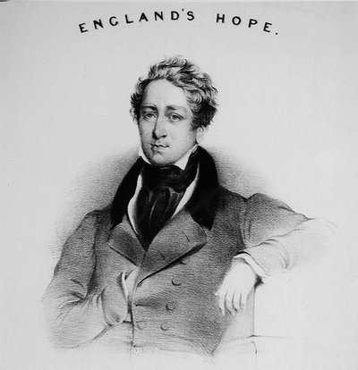 Retrato de Robert Peel (1788-1850) para a capa da Englands Hope cantada nas reuniões conservadoras de English School